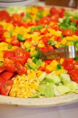 Frische Salatplatte